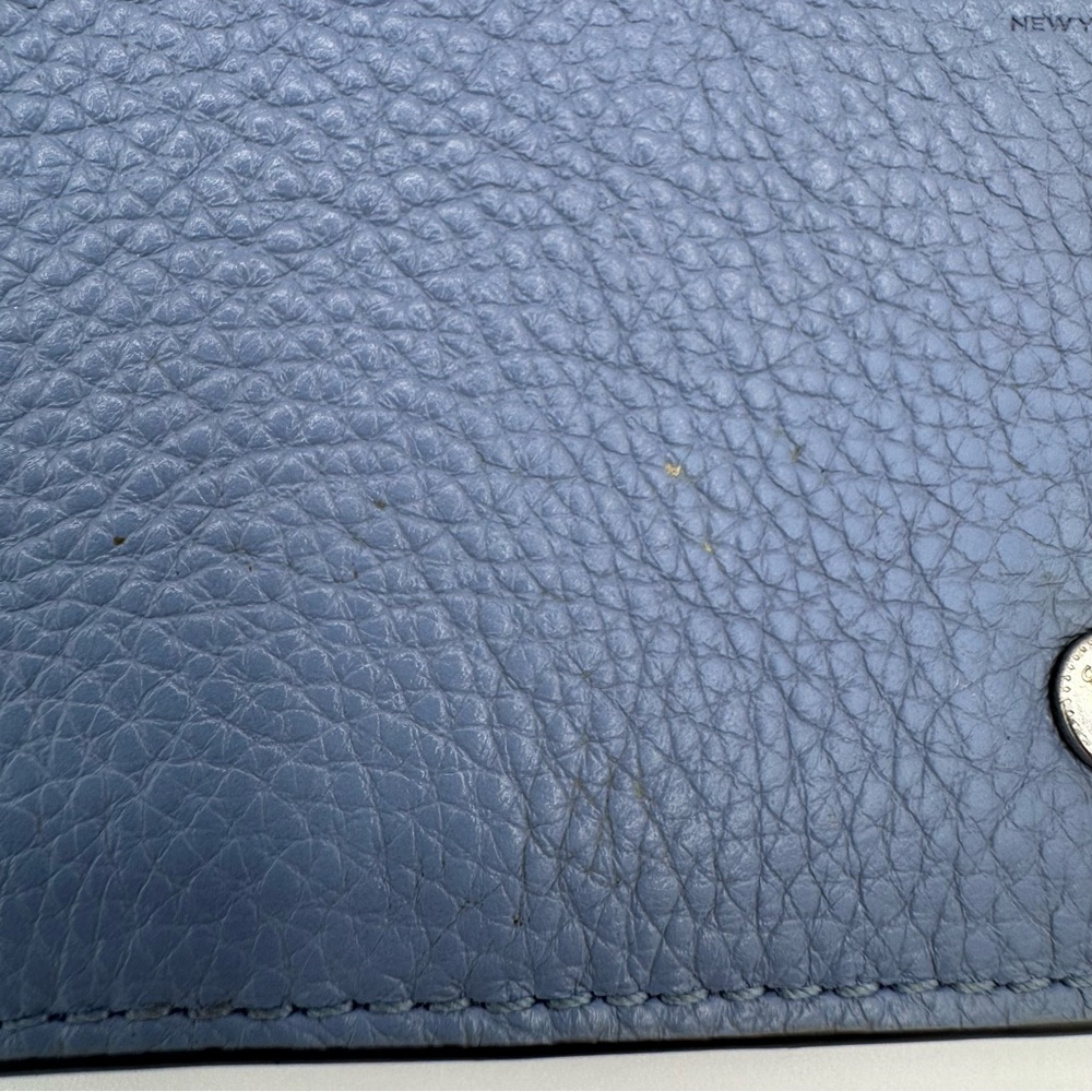 Coach Hayden Foldover Crossbody Clutch Bag Cornflower Blue Pebbled Leather - Picture 14 of 16